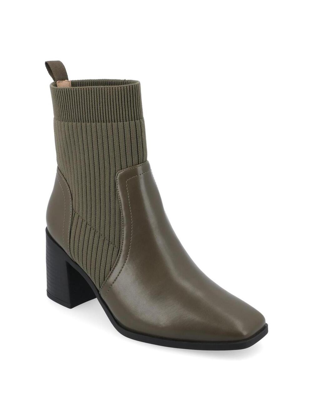 Size 9M – Journee Collection Harlowe Olive Ankle Booties